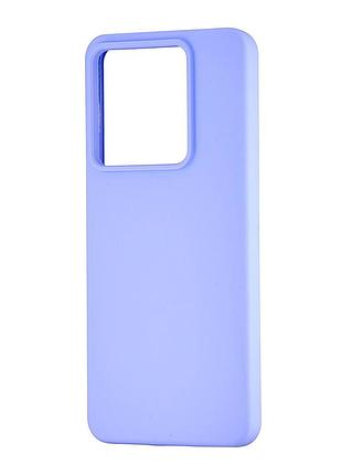Чехол силиконовый противоударный для redmi note 13 pro 5g/poco x6 лавандовый