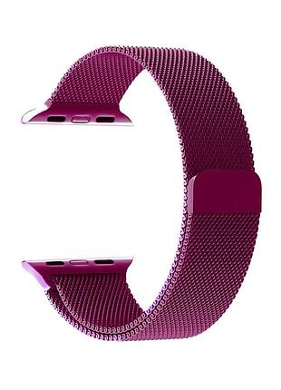 Ремешок apple watch из нержавеющей стали для моделей 42-49 мм фиолетовый