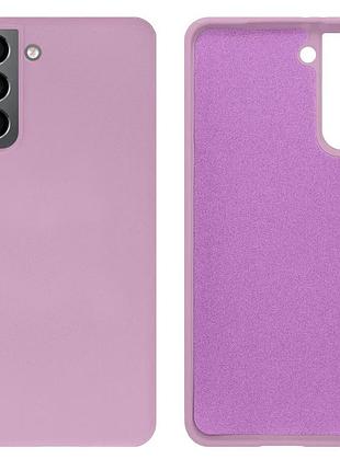 Чехол silicone case camera protective для samsung s21 (24) черничный blueberry