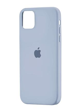 Чехол силиконовый противоударный для iphone 11 pro max защита камеры голубой