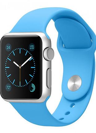 Силиконовый ремешок для apple watch 38mm/40mm/41mm blue синий