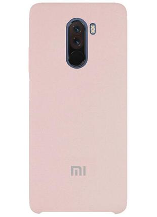 Чохол silicone case premium для xiaomi pocophone f1 pink sand (18) пудра