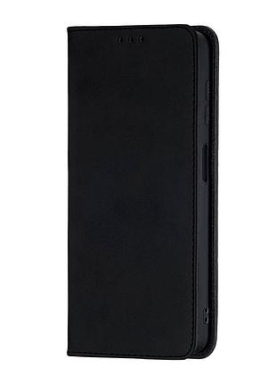 Чехол-книжка кожзам premium для samsung a22 4g противоударный черный