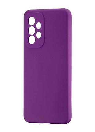 Чехол силиконовый противоударный для samsung a33 5g фиолетовый