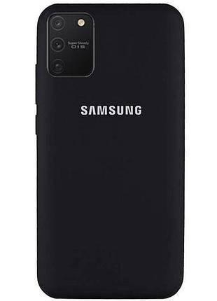 Чохол silicone case для samsung premium s10 lite black (03) чорний