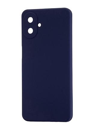 Чохол силіконовий протиударний для samsung a07 4g із захистом камери колір midnight blue