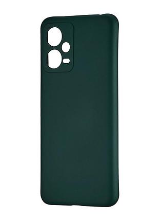 Чехол tpu защита камеры для redmi note 12 5g/poco x5 5g темно-зеленый