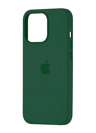 Чехол силиконовый magsafe противоударный для iphone 13 pro зеленый