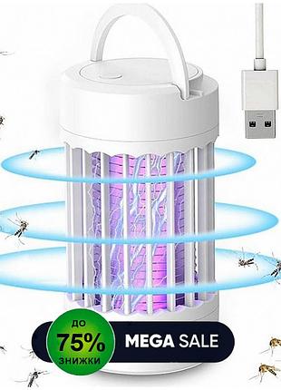 Лампа отпугиватель от комаров и насекомых с usb / электрический уничтожитель насекомых / ловушка для комаров