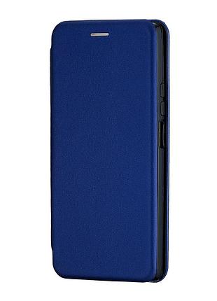 Чехол книжка полистирол противоударный для redmi note 12 turbo 5g темно-синий