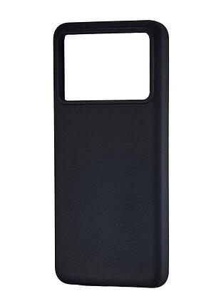 Чехол силиконовый противоударный для poco x6 pro черный