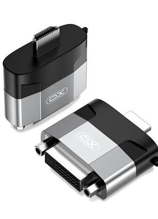 Адаптер hdmi dvi xo из металла с защитой от повреждений 6 см