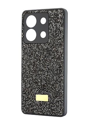 Чехол силикон star diamond противоударный для redmi note 13 5g черный с серым