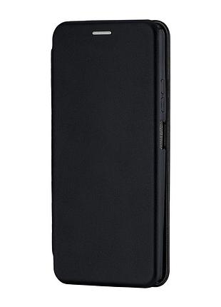 Чехол книжка полистирол противоударный для redmi note 12 pro plus черный