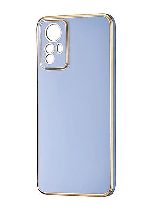 Чехол tpu противоударный для redmi note 12s с защитой камеры синий