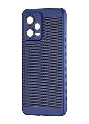 Чехол perfomed tpu противоударный для redmi note 12 5g/poco x5 5g темно-синий