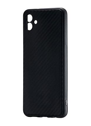 Чехол tpu противоударный для samsung a04 черный с защитой камеры