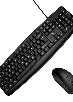Клавиатура и мышь zerodate ld802 black противоударная для пк