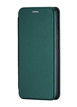 Чехол-книжка полистирол противоударный для samsung m14 5g темно-зеленый