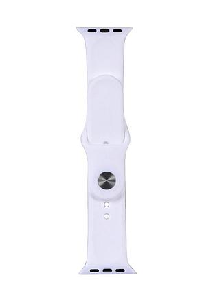 Ремешок apple watch силикон белый 38-41 мм для моделей 1 2 3 4 5 6 7 8 9 se 2