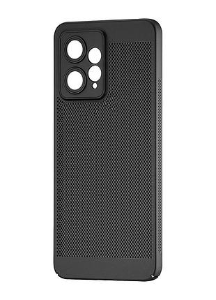 Чехол из пластика противоударный для redmi note 12 4g черный