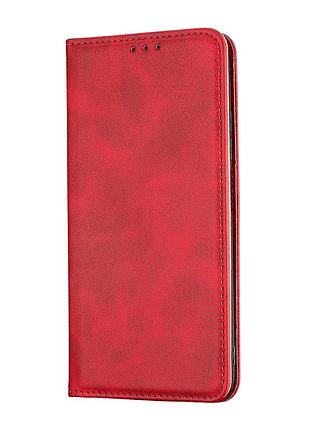 Чехол-книжка кожзам для redmi note 12 s противоударный красный