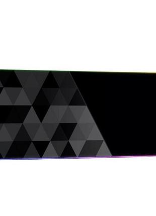 Коврик для мышки и клавиатуры onikuma mp006 rgb антискольжение 300x800 мм черный с серым