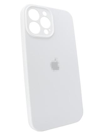 Чохол silicone case для iphone 13 pro білий захисний аксесуар із повним доступом до камери