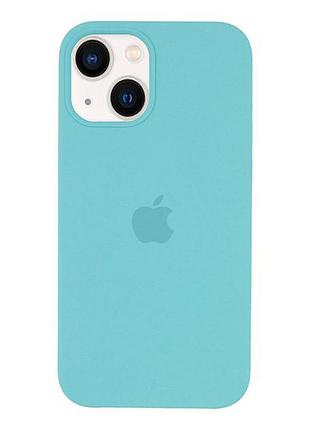 Чехол silicone full case для iphone 13 sea blue (02) бирюза