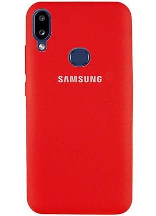 Чехол silicone case для samsung premium a10s red (01) красный