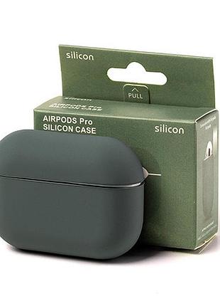Силіконовий чохол для airpods 1 2 захист від ударів atrovirens