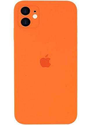 Чехол silicone full case camera square (квадратные) для iphone 11 orange (21) оранжевый