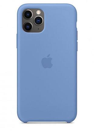 Чохол silicone case для iphone 11 pro azure синій