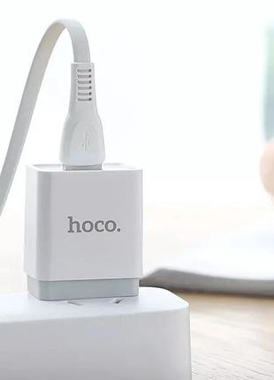 Кабель hoco x40 noah lightning 2.4a для iphone белый 5