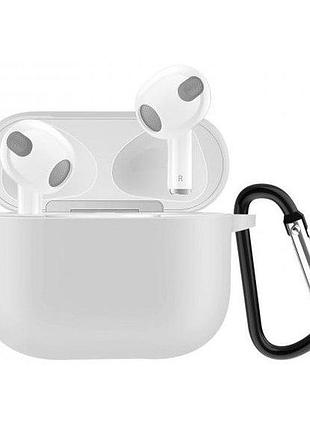 Чехол silicone soft case carabine airpods 3 (22) white