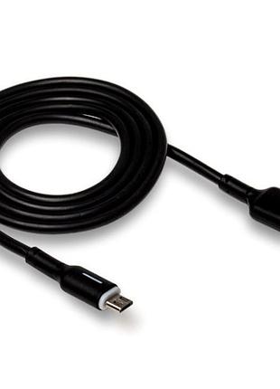 Кабель xo nb112 micro usb 3a быстрая зарядка черный противоударный 1 метр