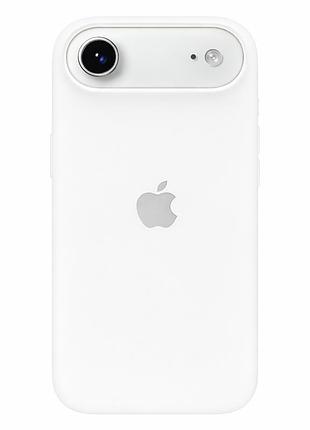 Чехол силиконовый противоударный для iphone 17 air белый