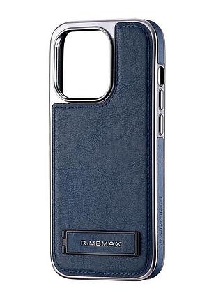 Чохол jinduka leather hybrid протиударний для iphone 14 pro із захистом камери синій