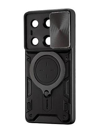 Чехол full protection js magnetic противоударный для redmi note 13 pro 4g/poco m6 pro 4g черный