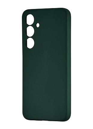 Чохол силіконовий протиударний для samsung s24 plus темно-зелений