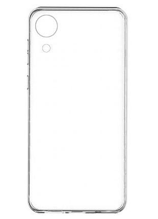 Чехол силиконовый прозрачный противоударный для samsung a03 core