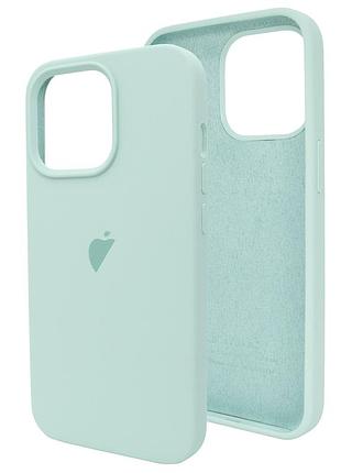 Чехол для iphone 13 pro max силиконовый marine green защита от ударов и царапин