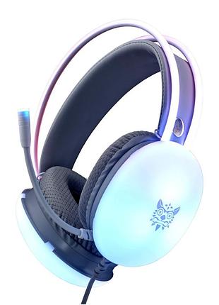 Навушники onikuma x25 usb 3.5 мм протиударні білі