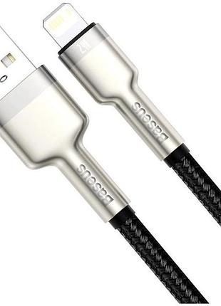 Кабель baseus cafule 2м lightning 2.4a для iphone черный 4
