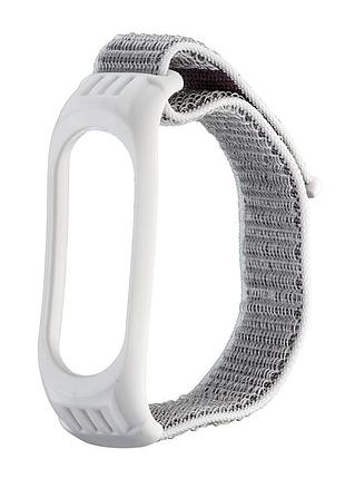 Ремешок нейлон для mi band 5/6 белый
