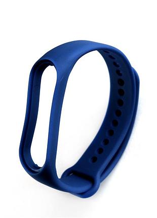 Ремешок силиконовый антискольжение для mi band 7 синий