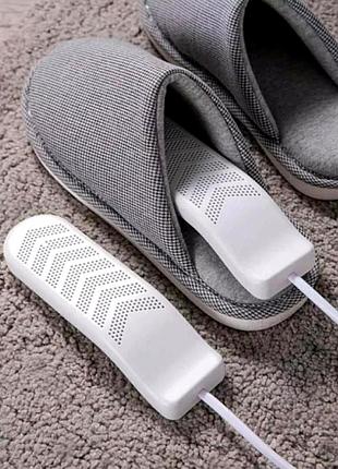 Компактна usb-сушарка для взуття 170 вт 30x50 см з таймером дезодорацією білий пластик