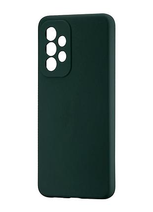 Чохол силіконовий протиударний для samsung a33 5g темно-зелений