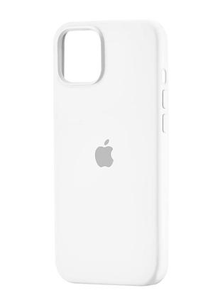 Чохол силіконовий протиударний для iphone 15 plus захист камери білий