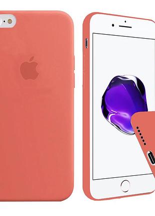 Чехол silicone full case для iphone 8 camelia светло красный